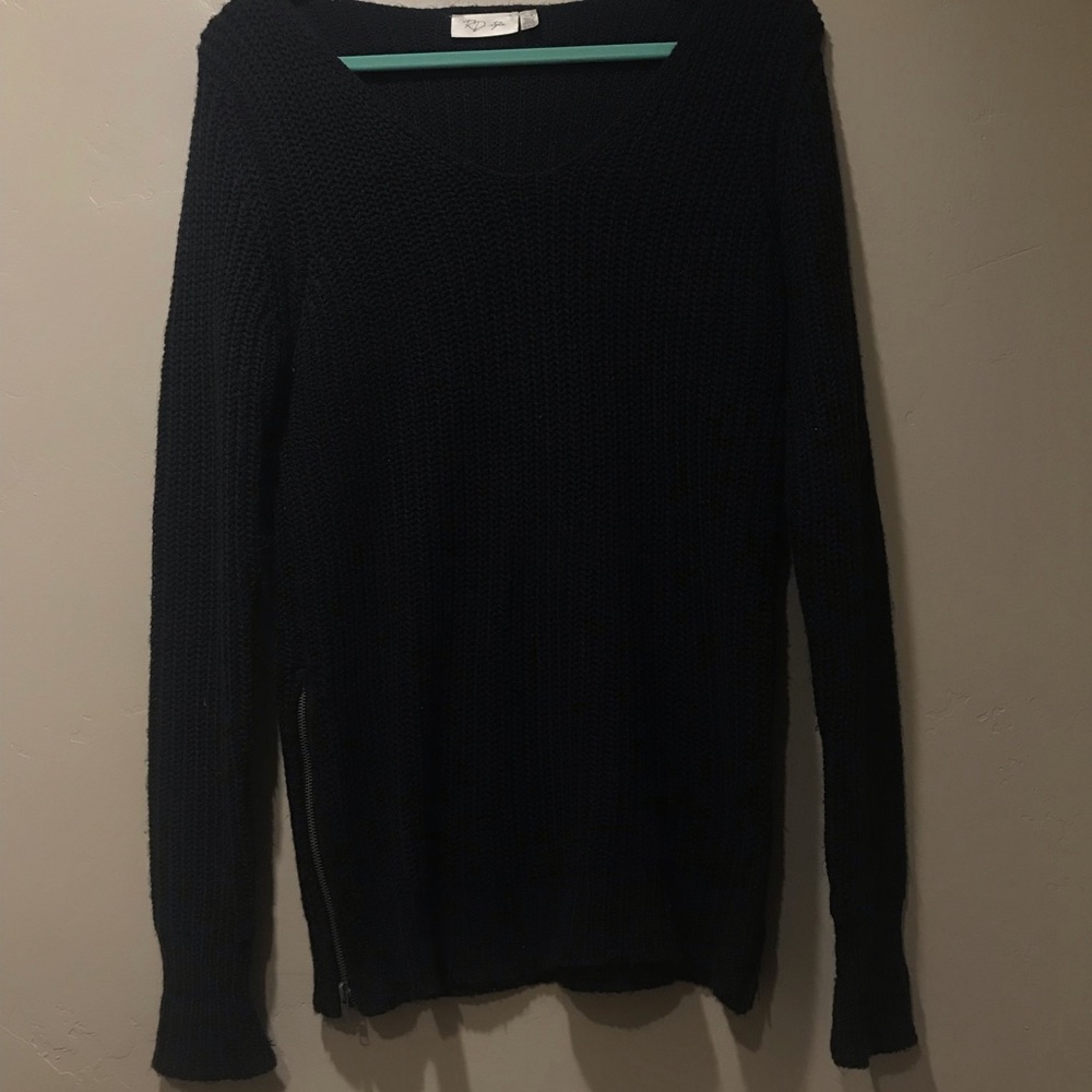 Oversized navy sweater